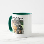 Beauty, Brains, Birdsense Gordon Setter Ceramc Mug Tasse (Vorderseite Links)