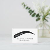 Beauty Brows Bar Beruflich Artist Visitenkarte (Stehend Vorderseite)