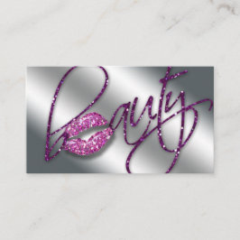 Beauty Business Card Rosa Sparkasse Lila Visitenkarte