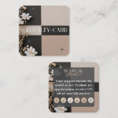 Beauty by Steph R Custom Order Loyalty Card Quadratische Visitenkarte (Vorne/Hinten)