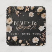 Beauty By Steph R Custom Ordered Square Business C Quadratische Visitenkarte (Vorderseite)