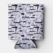 Beauty Care Blue Rose Muster Dosenkühler (Vorderseite)