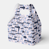 Beauty Care Blue Rose Muster Geschenkschachtel (Rückseite)