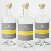 Beauty Carrier Ölprodukt grau gelb Etikett (Flaschen)