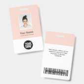 Beauty chic goldstunde pink feminin name ausweis (Vorder- & Rückseite)