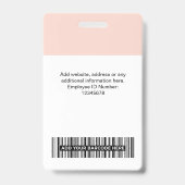 Beauty chic goldstunde pink feminin name ausweis (Rückseite)