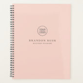 Beauty chic goldstündlich pink Logo Business Plann Planer (Vorderseite)