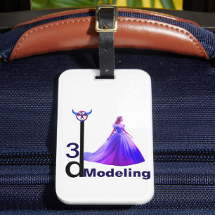 Beauty Cinderella 3D Modellierung - Gepäckanhänger