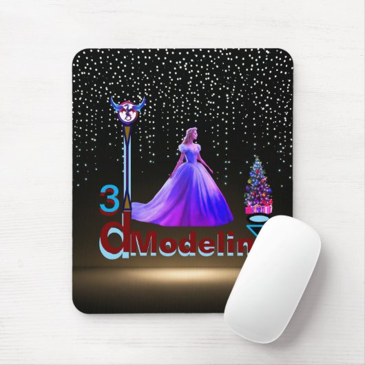 Beauty Cinderella 3D Modellierung - Mousepad (Mit Mouse)