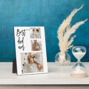 Beauty Collage Foto Bester Vater je Geschenk Fotoplatte
