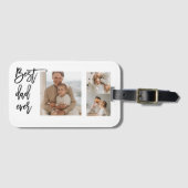Beauty Collage Foto Bester Vater je Geschenk Gepäckanhänger (Vorderseite (Horizontal))