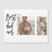 Beauty Collage Foto Bester Vater je Geschenk Magnetkarte (Vorderseite)
