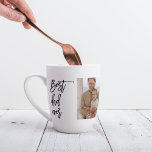 Beauty Collage Foto Bester Vater je Geschenk Milchtasse<br><div class="desc">Beauty Collage Foto Best Vater Ever Geschenk ist ein personalisiertes Geschenk, das Schönheit und sentimental Wert zu schaffen, ein bedeutendes Geschenk für Ihren Vater. Das Geschenk ist eine Collage von sorgfältig ausgewählten Fotos von Ihnen und Ihrem Vater, die in einer schönen und künstlerischen Art und Weise angeordnet sind. Die Fotos...</div>