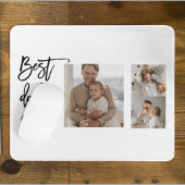 Beauty Collage Foto Bester Vater je Geschenk Mousepad