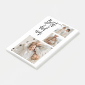 Beauty Collage Foto Bester Vater je Geschenk Post-it Klebezettel (angewinkelt)