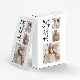 Beauty Collage Foto Bester Vater je Geschenk Spielkarten