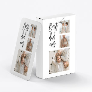 Beauty Collage Foto Bester Vater je Geschenk Spielkarten