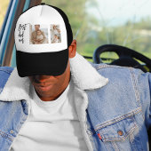 Beauty Collage Foto Bester Vater je Geschenk Truckerkappe