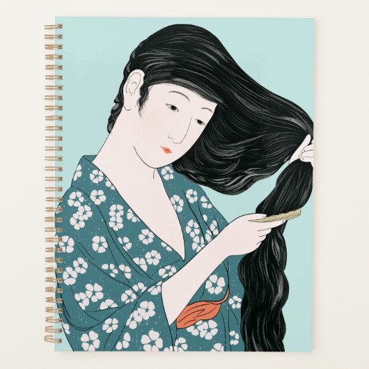 Beauty Combing 1920 von Hashiguchi Goyo Planer (Vorderseite)