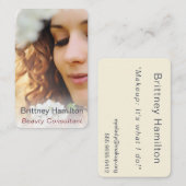 Beauty Consultant Fotovorlage Visitenkarte (Vorne/Hinten)