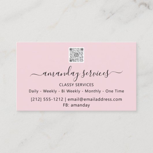 Beauty Cosmetologist Spritze Botox B12 QR Code Visitenkarte (Rückseite)
