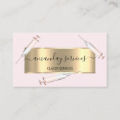 Beauty Cosmetologist Spritze Botox B12 QRCode Pink Visitenkarte (Vorderseite)