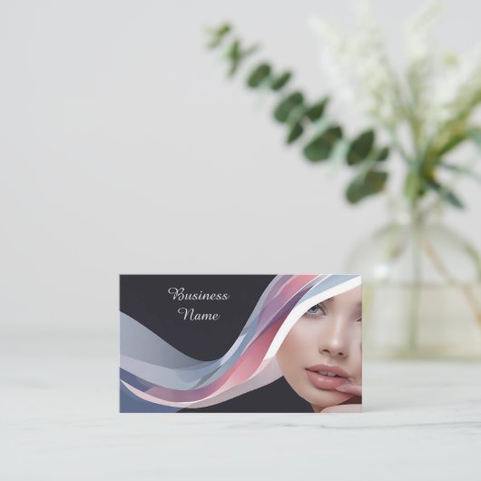 Beauty Custom QR Code beruflich Visitenkarte (Stehend Vorderseite)