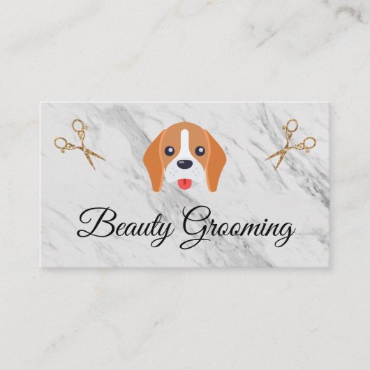 Beauty Dog Groomer Elite Shears Visitenkarte (Vorderseite)