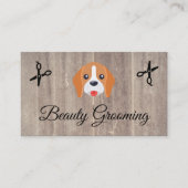 Beauty Dog Groomer Elite Shears Wood Trim Visitenkarte (Vorderseite)