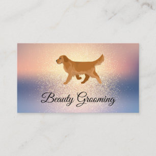 Beauty Dog Groomer Hund läuft Visitenkarte