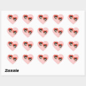Beauty & Dot.Ca Herz Herz-Aufkleber (Blatt)