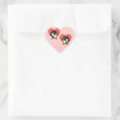 Beauty & Dot.Ca Herz Herz-Aufkleber (Tasche)
