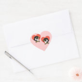 Beauty & Dot.Ca Herz Herz-Aufkleber (Umschlag)