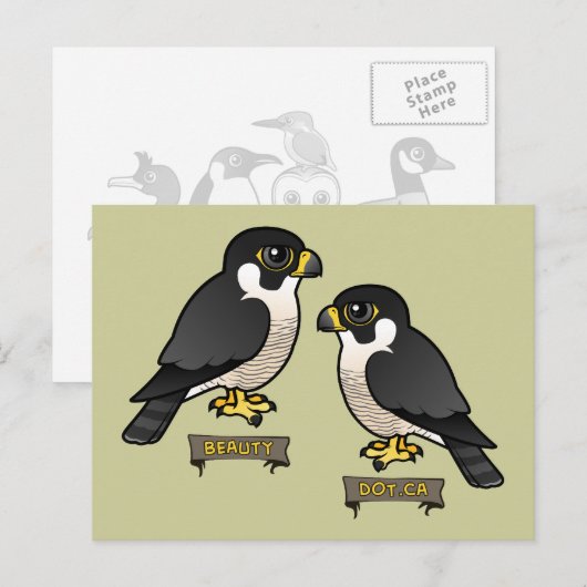 Beauty & Dot.Ca Postkarte (Vorne/Hinten)