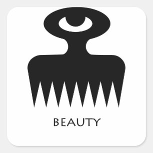 Beauty ( Duafe ) Adinkra Symbol Sticker