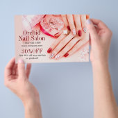 Beauty Esthetician Manicure Nail Salon Preisliste Flyer (Handgriff)