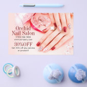 Beauty Esthetician Manicure Nail Salon Preisliste Flyer (Einzeln)