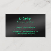 Beauty Esthetician Visitenkarte (Rückseite)