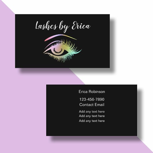 Beauty Eyelashes Business Cards Visitenkarte
