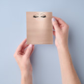 Beauty Eyes Lashes Makeup Stylist Blush Pink Flyer (Gruppe)