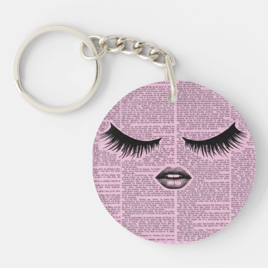 Beauty Fashion Art Acrylic Keychain Schlüsselanhänger (Vorderseite)