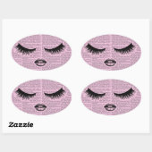 Beauty Fashion Art Pink Sticker (Blatt)