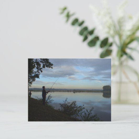 Beauty-Fischerei Postkarte (Stehend Vorderseite)