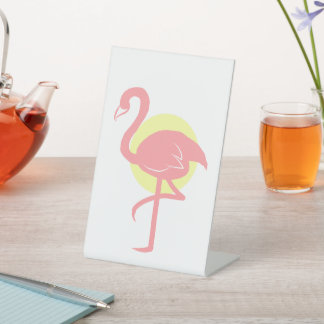 Beauty Flamingo Pedestal Sockelschild