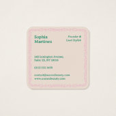 Beauty Floral Swirt Dekorative Border Line Art (Rückseite)