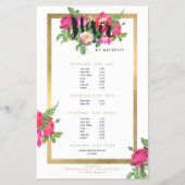 Beauty Florals Hair Stylist White Flyer (Vorne)