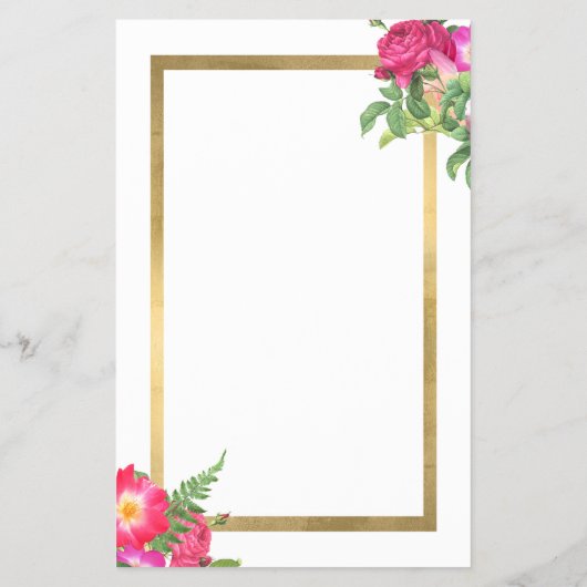 Beauty Florals Hair Stylist White Flyer (Hinten)