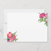 Beauty Florals Lash Extensions White Gift Card (Rückseite)