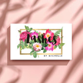 Beauty Florals Lash Extensions White Visitenkarte