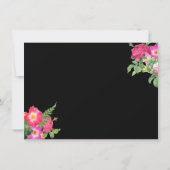 Beauty Florals Nail Salon Black Gift Certificate (Rückseite)